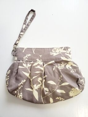 Neutral Floral Wristlet Clutch - Women Bags